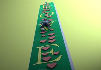 愛心滿墻